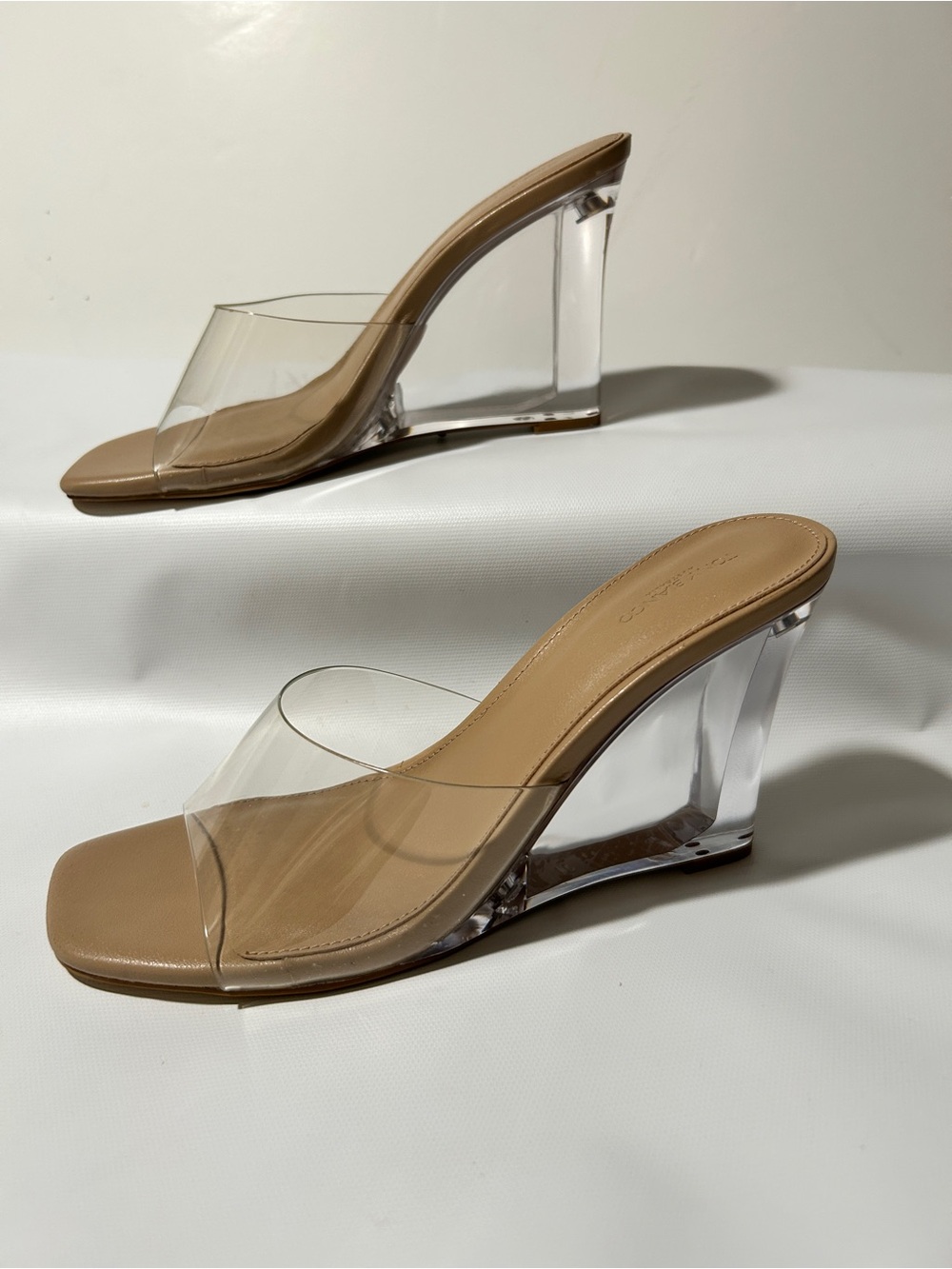 Tony Bianca Alessi Transparent Wedge Sandals - Picture 7 of 7